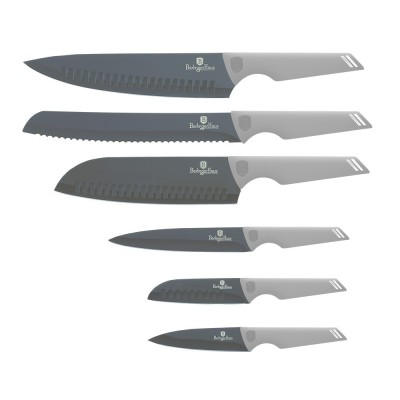 Set cutite, 6 piese, gri mat, Aspen Collection, Berlinger Haus, BH 2834 foto