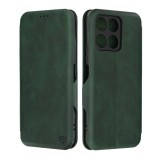 Husa tip carte pentru honor x6a, techsuit, inchidere magnetica, green