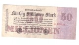 Bancnota Germania 50000000 mark/marci 5 iulie 1923, seria cu 6 cifre, unifata, stare buna