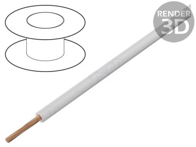 Cablu LgYc Cu 2,5mm2 PVC Alb 500m foto