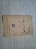 ARTA POETICA - Q. Horatius Flaccus - David Popescu (trad.) - 1936, 28 p.