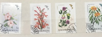 (A) Timbre straine serii tematica Flora Ungaria foto