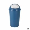 Cos gunoi Tontarelli Big Hoop, 50L, Plastic, Albastru/Alb, Set 10 buc
