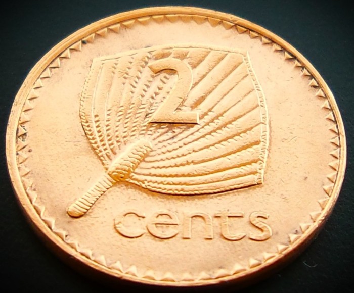 Moneda exotica 2 CENTI - INSULELE FIJI, anul 1992 * cod 230