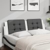 VidaXL Pernă pentru tăblie pat, negru și alb, 160cm, piele artificială 374872