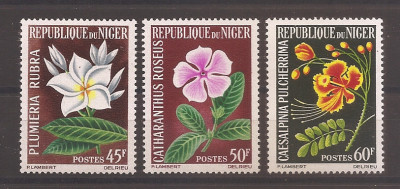 Niger 1965 - Flori, MNH foto