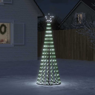 Pom de Crăciun LED 275 LED-uri Alb Rece 180 cm foto