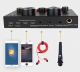 Mini mixer audio, multifunctional, bluetooth, V8 pentru live, podcast si