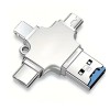 Card Reader 4 in 1, Active, compatibil IPhone, Ipad, Android, Mac, Windows, PC, Camera, Type-C, Lighting, Usb C, micro usb, usb 3.0, OTG, cititor exte