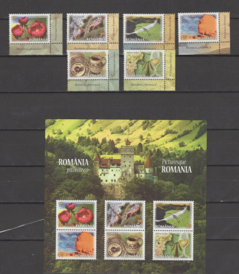 ROMANIA 2023 - ROMANIA PITOREASCA Serie 6 timbre +Bloc LP.2433 ;2433a MNH** foto