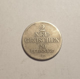 2 Neu Groschen 1849 F, Europa