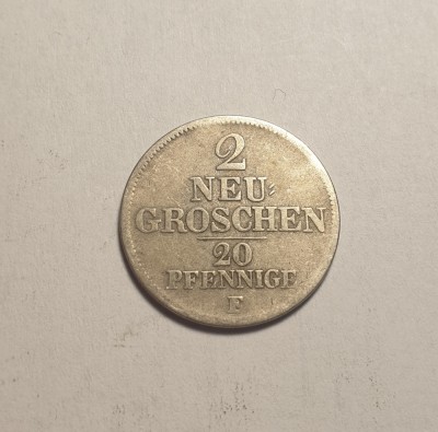 2 Neu Groschen 1849 F foto