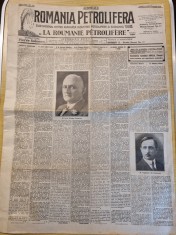 ziarul romania petrolifera 10 septembrie 1929 - ziar bilingv romana si franceza