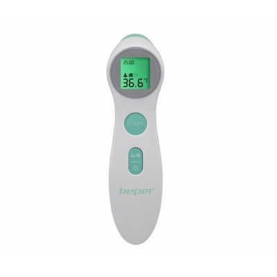 Termometru multifunctional Beper, 2 x AAA, 10 masuratori, afisaj LCD, ABS, infrarosu foto