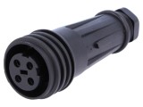 Conector circular mufă mamă 4 pini 32A 600V BULGIN PX0921/04/S Buccaneer 900