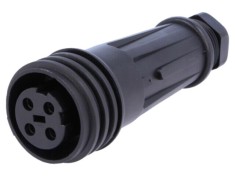 Conector circular mufă mamă 4 pini 32A 600V BULGIN PX0921/04/S Buccaneer 900