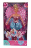 Papusa Steffi Fashion Angel 33 cm cu aripi mobile si rochie stralucitoare
