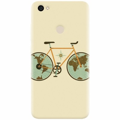 Husa silicon pentru Xiaomi Redmi Note 5A, Retro Bicycle Illustration foto