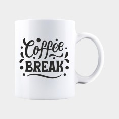 Cana alba personalizata COFFEE BREAK, INOVATIX&reg;. 330ml