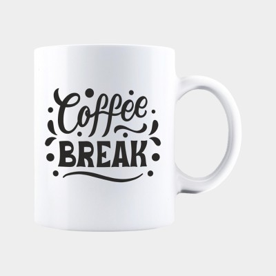 Cana alba personalizata COFFEE BREAK, INOVATIX&amp;reg;. 330ml foto