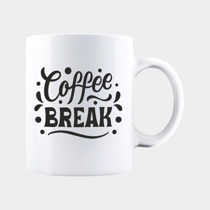 Cana alba personalizata COFFEE BREAK, INOVATIX&reg;. 330ml