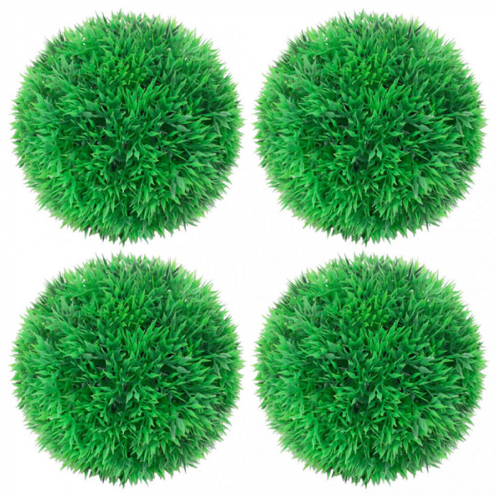Bile de arbuști cimișir artificiali, 4 buc., 12 cm