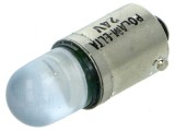 Lampă LED albastră BA9S 24V DC/AC