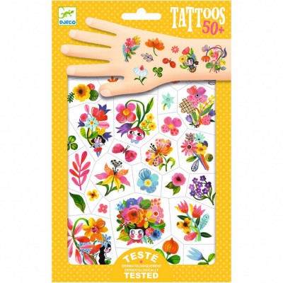 Tatuaje flori colorate, Djeco foto