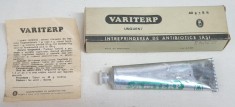 Unguent VARITERP in cutia originala anii 1980 CEAUSESCU - piesa de colectie pentru colectionari