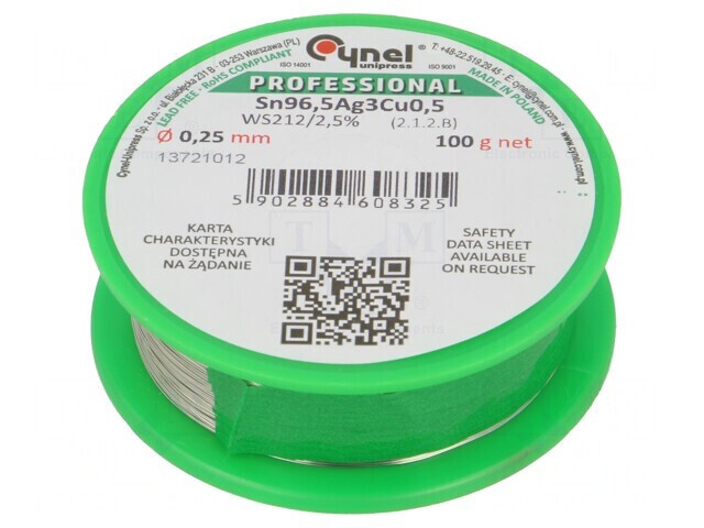 S&acirc;rmă de Lipit Fără Plumb 0,25mm 100g