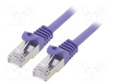 Cablul Patch Cord S/FTP 6a LSZH violet 5m 27AWG GEMBIRD