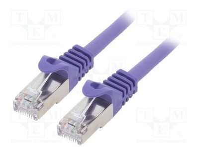 Cablul Patch Cord S/FTP 6a LSZH violet 5m 27AWG GEMBIRD foto