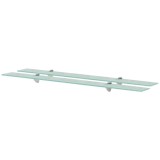 Cumpara ieftin Rafturi suspendate, 2 buc., 100 x 10 cm, sticla, 8 mm