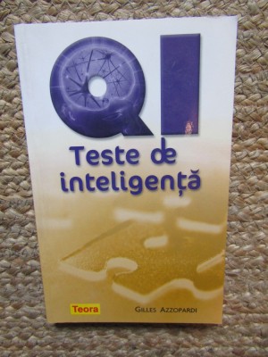 QI teste de inteligenta - Gilles Azzopardi foto