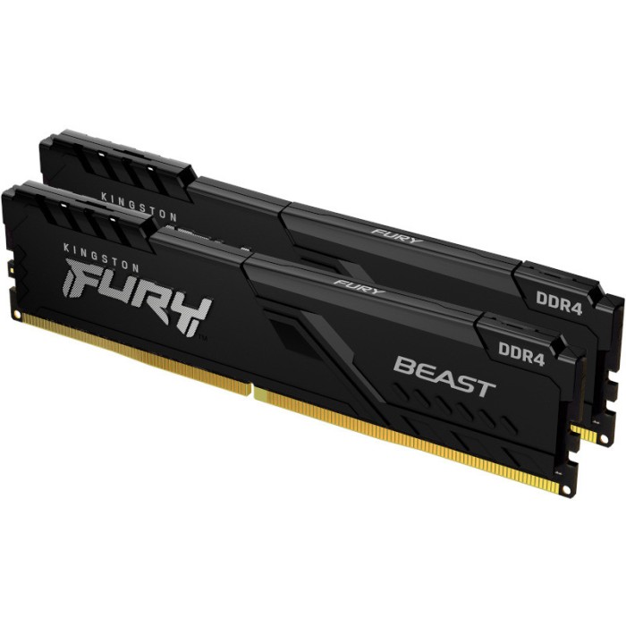 Memorie DDR Kingston - gaming DDR4 8 GB, frecventa 3200 MHz, 4 GB x 2 module, radiator, &amp;quot;KF432C16BBK2/8&amp;quot;