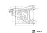 FEBI BILSTEIN 183802 Brat, suspensie roata