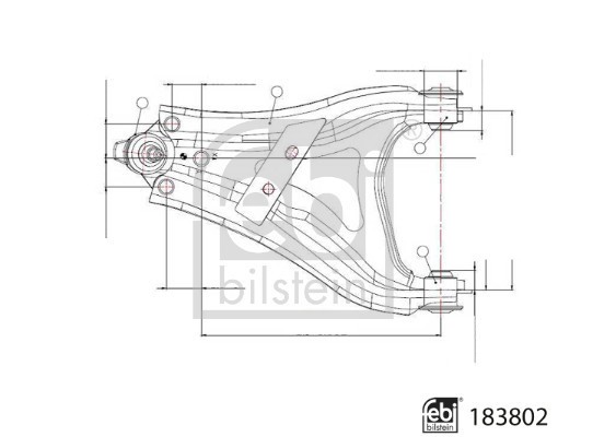 FEBI BILSTEIN 183802 Brat, suspensie roata