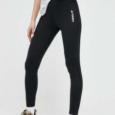 adidas TERREX colanți sport TERREX Multi femei, culoarea negru, uni HM4008