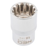 Tubulara 12 puncte 18 mm cu prindere 1/2 din otel CrV NEO