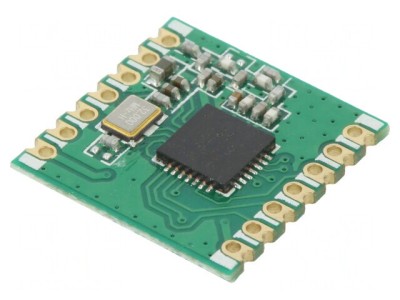 Modul RF emițător-receptor FM 433,92MHz SPI SMD foto