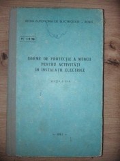 Norme de protectie a muncii pentru activitati in instalatii electrice