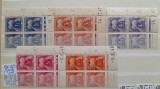 1946-1955 France tip Gerbes YT=81-86 bl4 coins dates MNH, Nestampilat