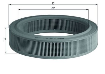 MAHLE LX 568 Filtru aer foto