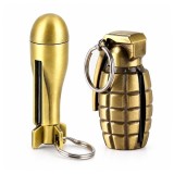 Cumpara ieftin Set 2 Chibrituri Permanente Metalice tip Amnar cu Breloc DEPOX&reg;, Reincarcabile, Aprinzatoare pentru Camping si Outdoor, Model Clasic + Grenada, Auriu/