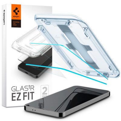 Spigen - Glas.tR EZ-FIT (2 pack) - Samsung Galaxy S24 Plus - Clear foto