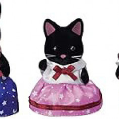 Figurine Sylvanian Families-Familia Pisicutelor Negre