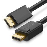 CABLU video Ugreen, &amp;quot;DP102&amp;quot; DP (T) la DP (T), rezolutie maxima 4K UHD (3840 x 2160) la 30 Hz, conectori auriti, 3m, negru 10212