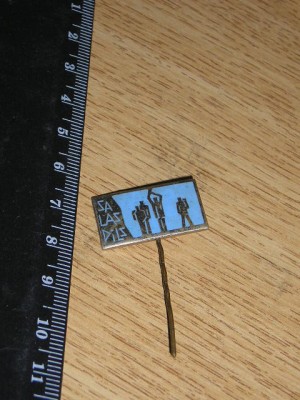 QW9 N3 100 - insigna - inscriptia SALAS PILS foto