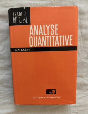 V. Alexeev - Analyse quantitative foto