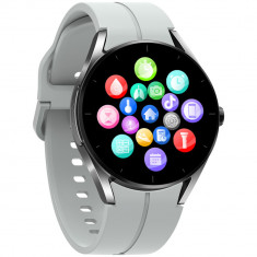 Smartwatch iSEN KS05 Silver, 1.32" IPS HD, ECG, Ritm cardiac, Presiune sanguina, Glicemie, Oxigen, Bluethoot call, Bt v5.1, IP67, 185mAh